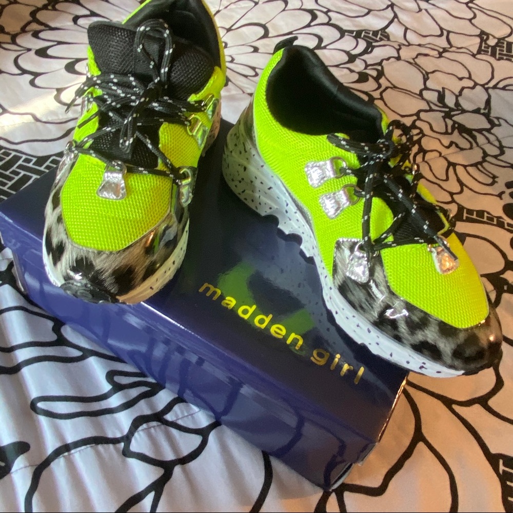 Madden Girl by Steve Madden Akima Neon Sneaker